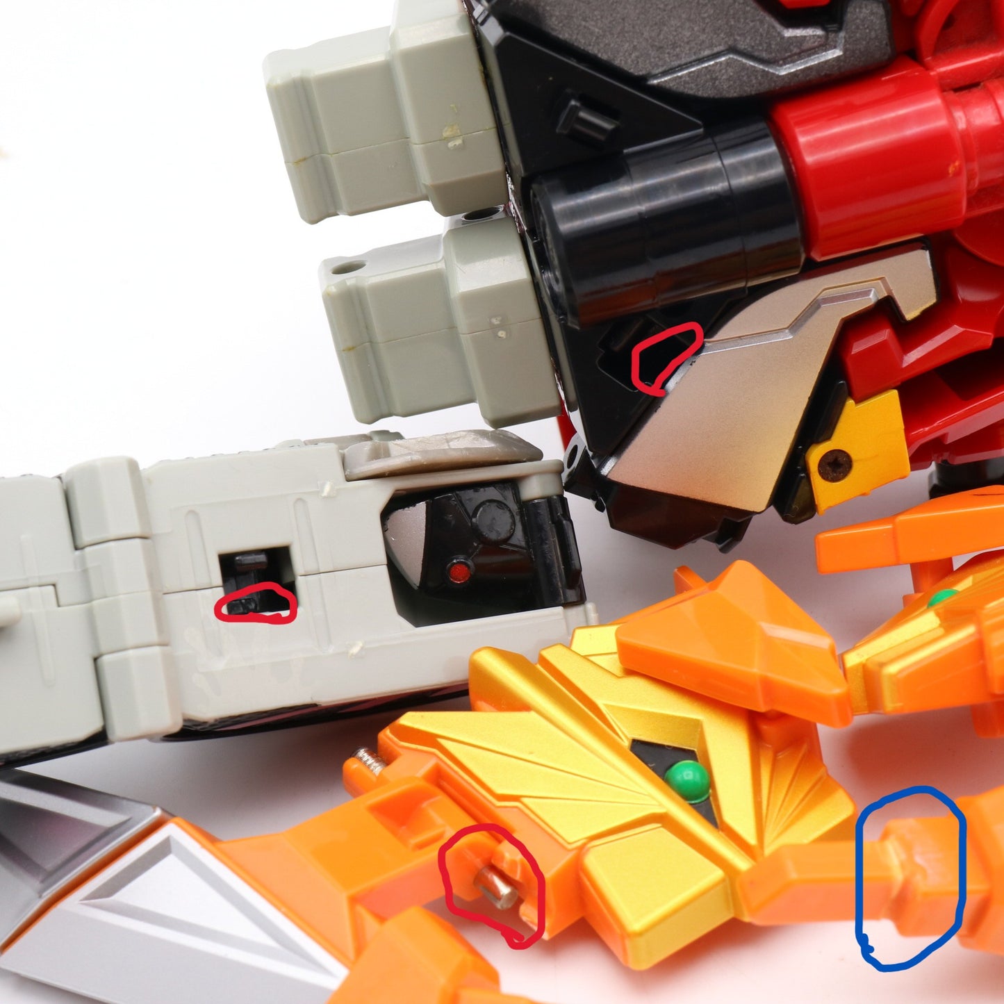 Samurai Megazord,Samurai Battle Cannon,Claw Battlezord/Power rangers Samurai