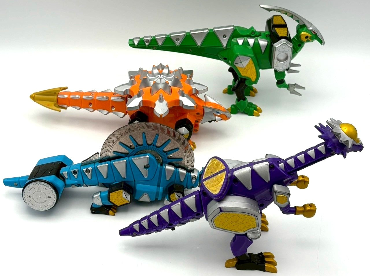 Dimetro,Parasaur,Ankylo,Cephala Zord/Power rangers Dino Thunder