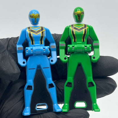 Ranger key Green,Blue ranger set/Power rangers Super Mega Force