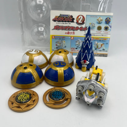 Lion Laser,Squid Drill zord with Box/Power rangers Ninja Storm
