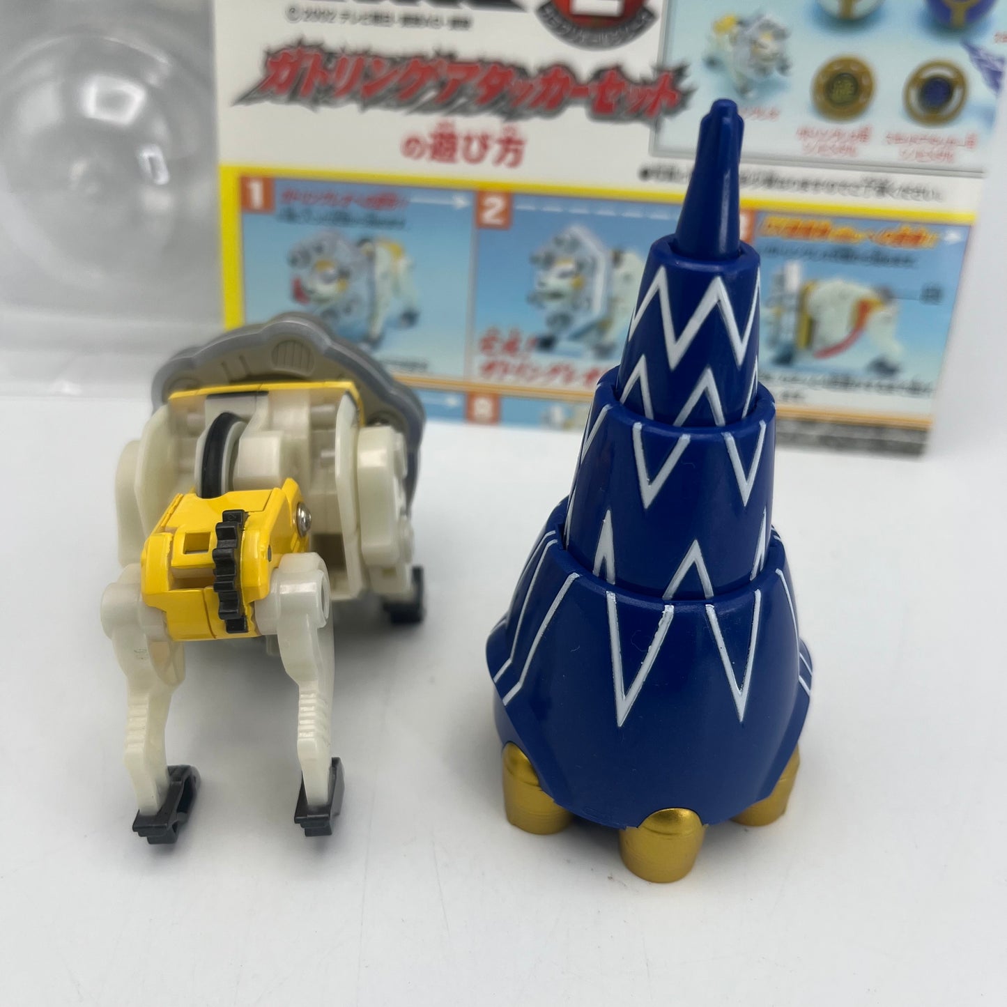 Lion Laser,Squid Drill zord with Box/Power rangers Ninja Storm
