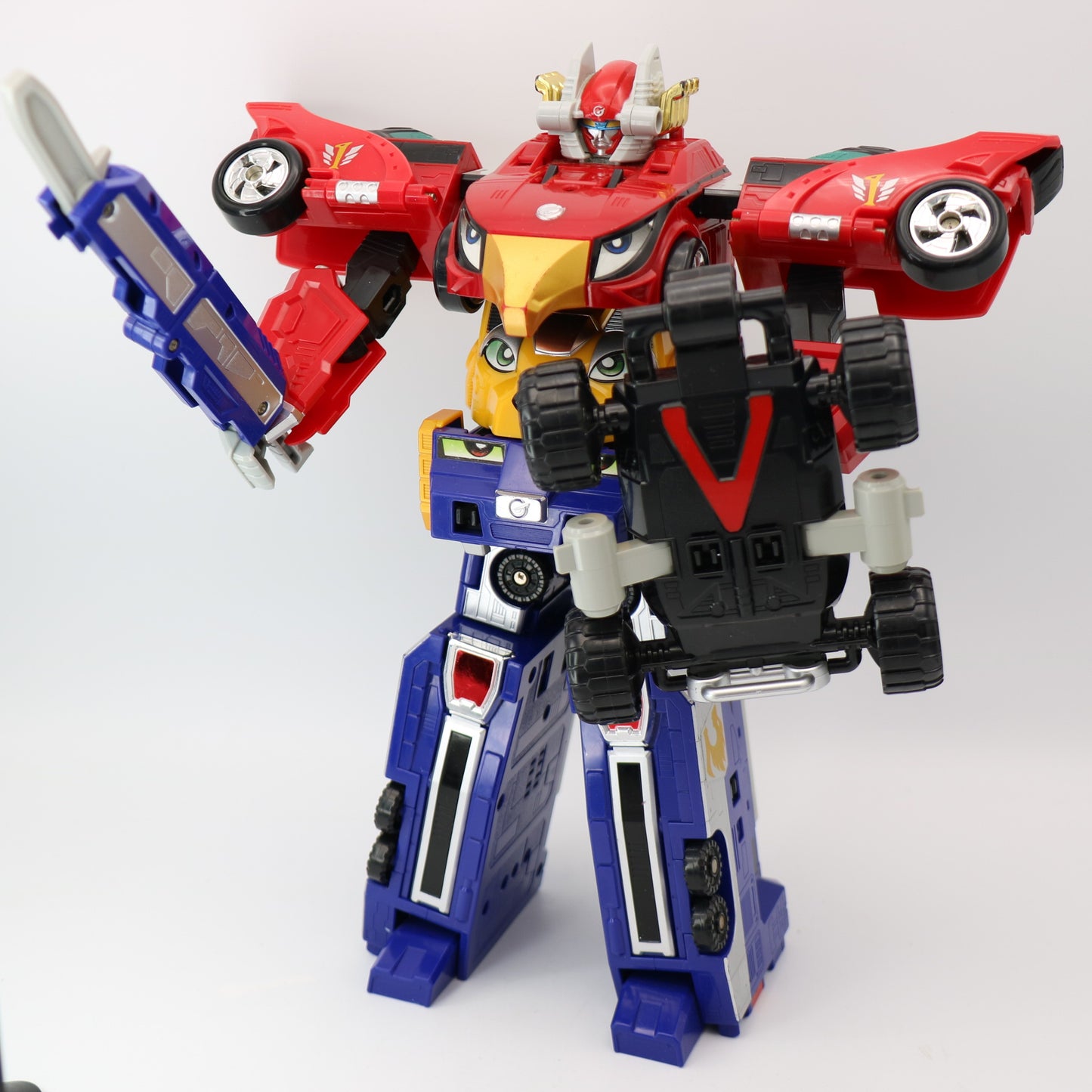 High Octane Megazord,Road-Attack Zord set/Power rangers RPM-EngineOh G3,Goroder GT set/Engine Sentai Go-Onger