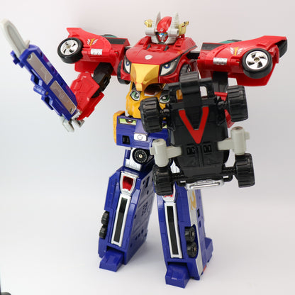 High Octane Megazord,Road-Attack Zord set/Power rangers RPM-EngineOh G3,Goroder GT set/Engine Sentai Go-Onger