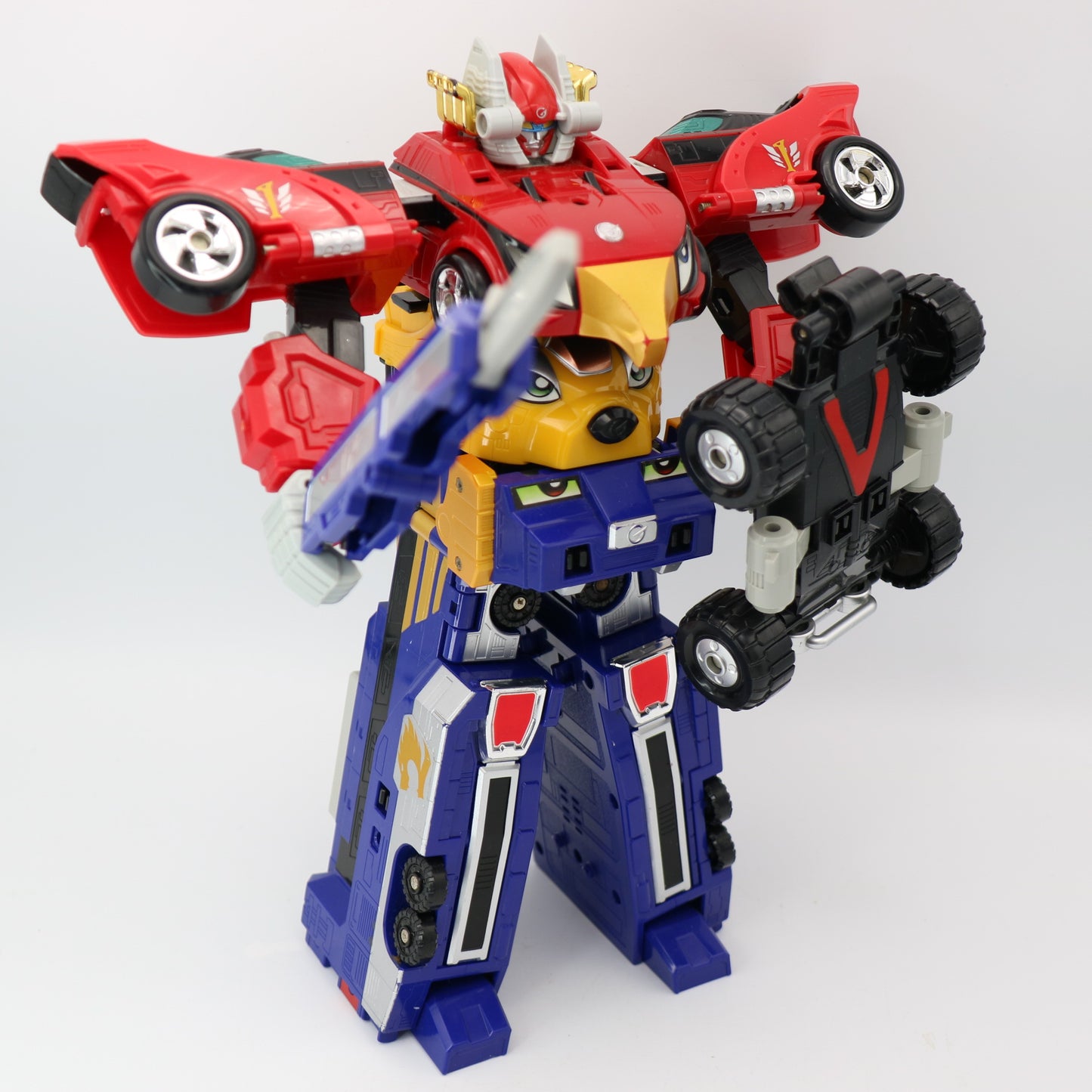 High Octane Megazord,Road-Attack Zord set/Power rangers RPM-EngineOh G3,Goroder GT set/Engine Sentai Go-Onger