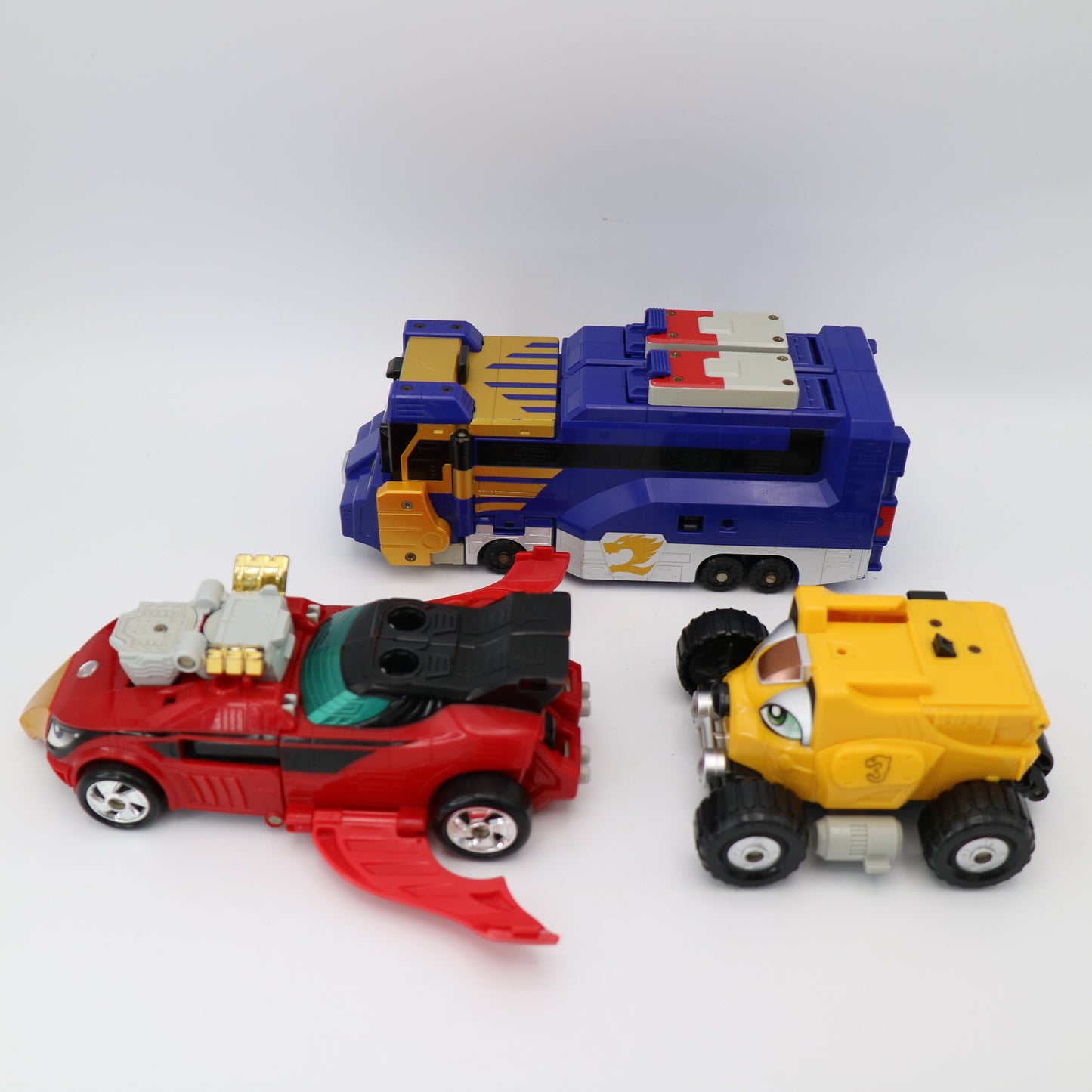 High Octane Megazord,Road-Attack Zord set/Power rangers RPM-EngineOh G3,Goroder GT set/Engine Sentai Go-Onger