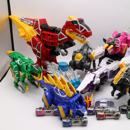 Dino Charge Megazord,Plesio Charge Megazord, Pachy,Para,Raptor,Ankylo Zord set/Power Rangers Dino Charge