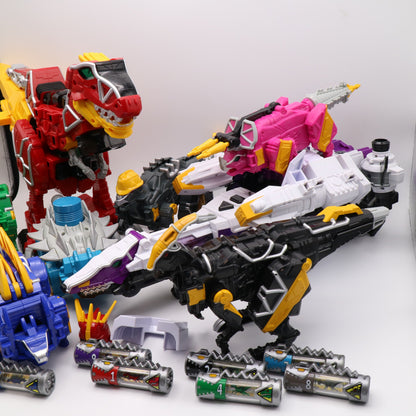 Dino Charge Megazord,Plesio Charge Megazord, Pachy,Para,Raptor,Ankylo Zord set/Power Rangers Dino Charge