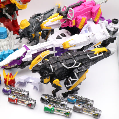 Dino Charge Megazord,Plesio Charge Megazord, Pachy,Para,Raptor,Ankylo Zord set/Power Rangers Dino Charge