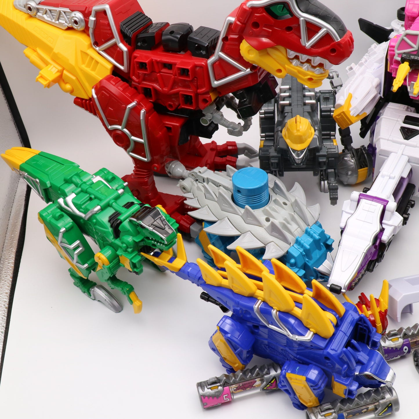 Dino Charge Megazord,Plesio Charge Megazord, Pachy,Para,Raptor,Ankylo Zord set/Power Rangers Dino Charge
