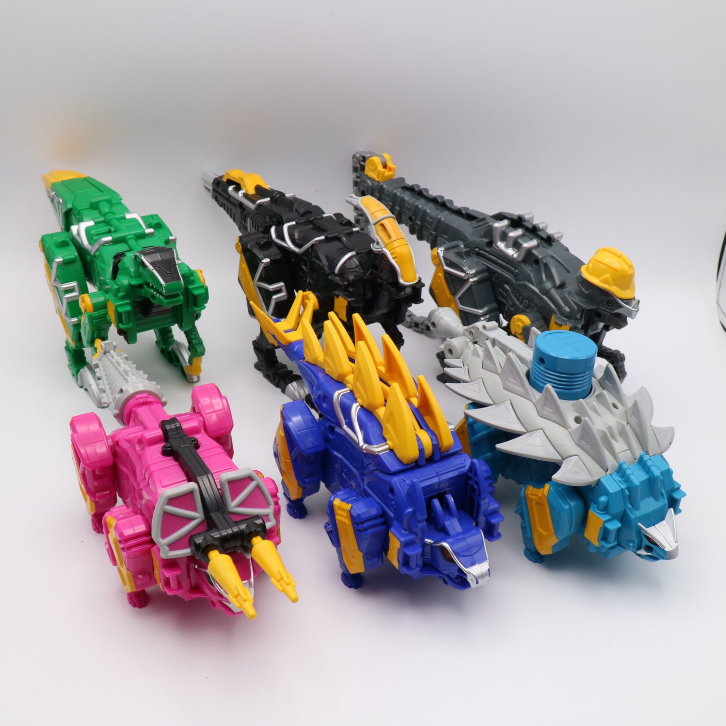 Dino Charge Megazord,Plesio Charge Megazord, Pachy,Para,Raptor,Ankylo Zord set/Power Rangers Dino Charge