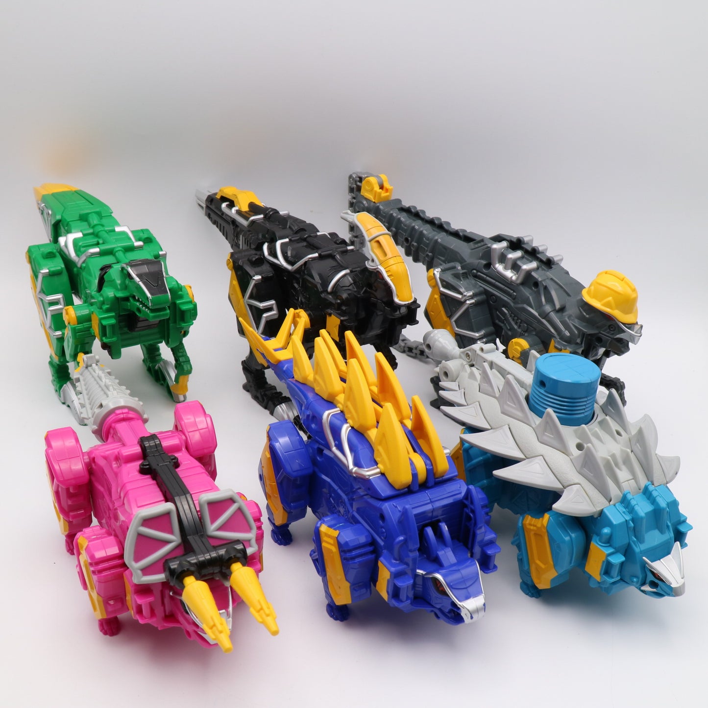 Dino Charge Megazord,Plesio Charge Megazord, Pachy,Para,Raptor,Ankylo Zord set/Power Rangers Dino Charge