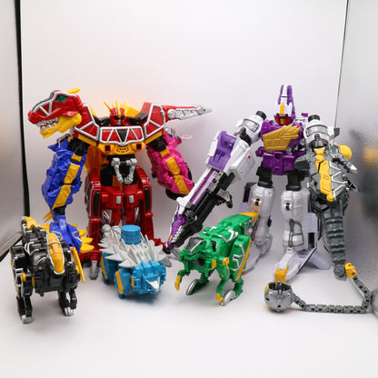 Dino Charge Megazord,Plesio Charge Megazord, Pachy,Para,Raptor,Ankylo Zord set/Power Rangers Dino Charge