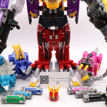 Dino Charge Megazord,Plesio Charge Megazord, Pachy,Para,Raptor,Ankylo Zord set/Power Rangers Dino Charge