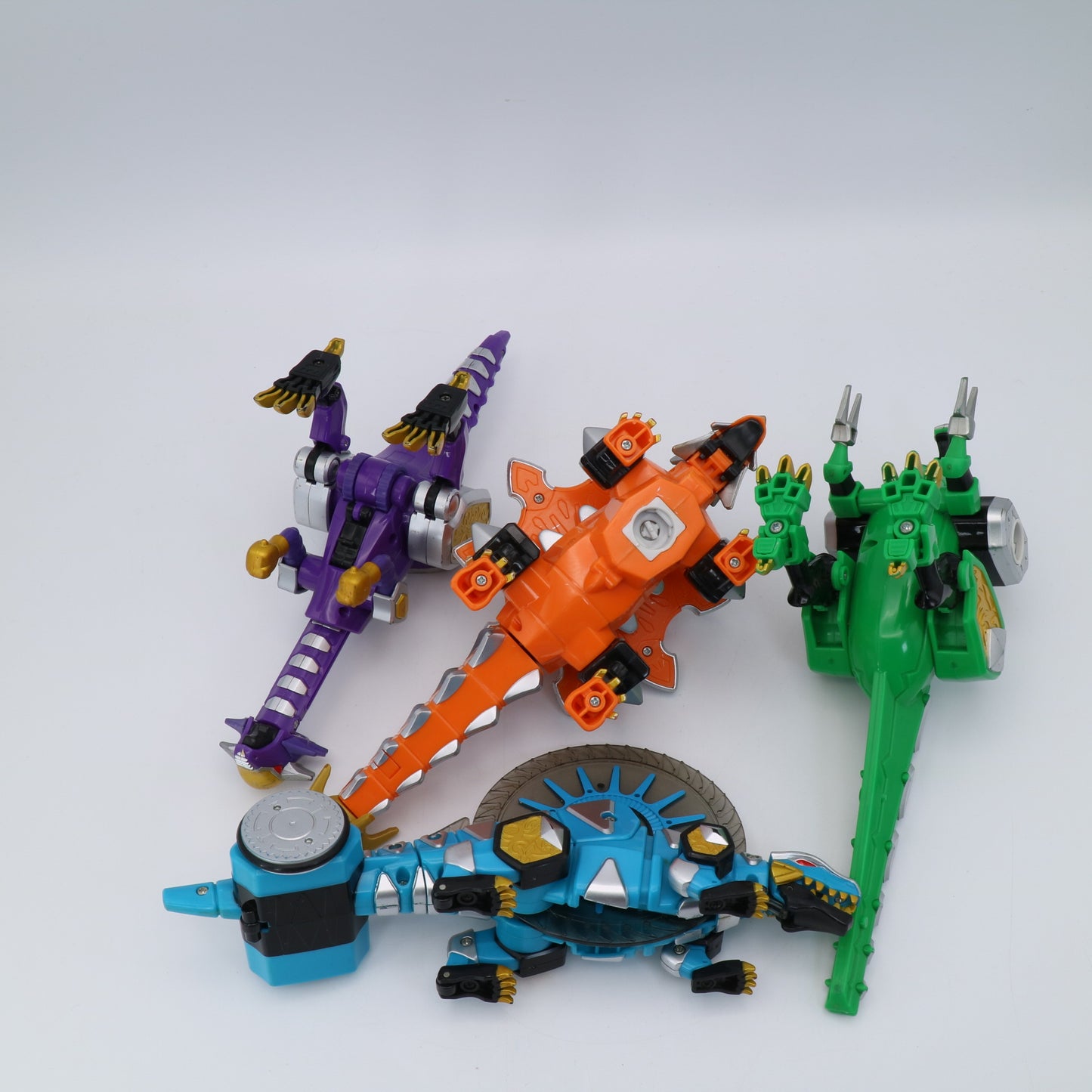 Brachio, Dimetro, Parasaur, Ankylo & Cephala Zord 5-Pack/Power Rangers Dino Thunder - Abaranger