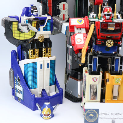 Lightspeed Megazord, Omega Megazord, Max Solarzord & Supertrain Megazord Complete Set/Power Rangers Lightspeed Rescue - GoGo Five