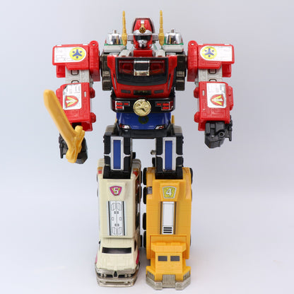 Lightspeed Megazord, Omega Megazord, Max Solarzord & Supertrain Megazord Complete Set/Power Rangers Lightspeed Rescue - GoGo Five