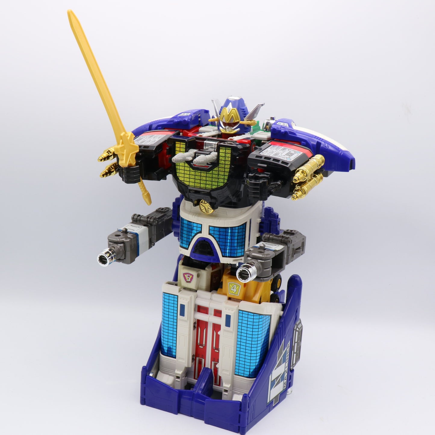 Lightspeed Megazord, Omega Megazord, Max Solarzord & Supertrain Megazord Complete Set/Power Rangers Lightspeed Rescue - GoGo Five