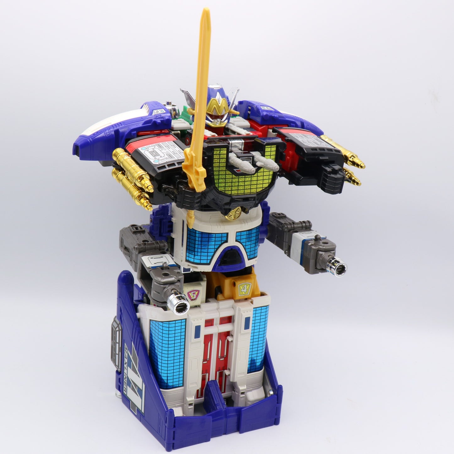 Lightspeed Megazord, Omega Megazord, Max Solarzord & Supertrain Megazord Complete Set/Power Rangers Lightspeed Rescue - GoGo Five
