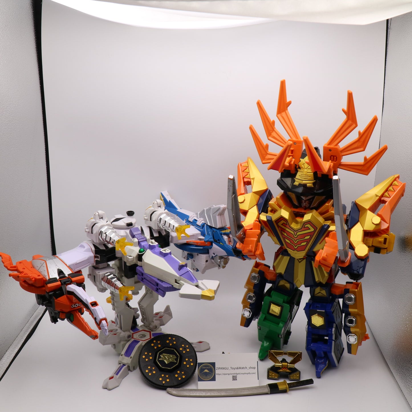 Samurai Megazord,Samurai Battle Cannon,Claw Battlezord/Power rangers Samurai