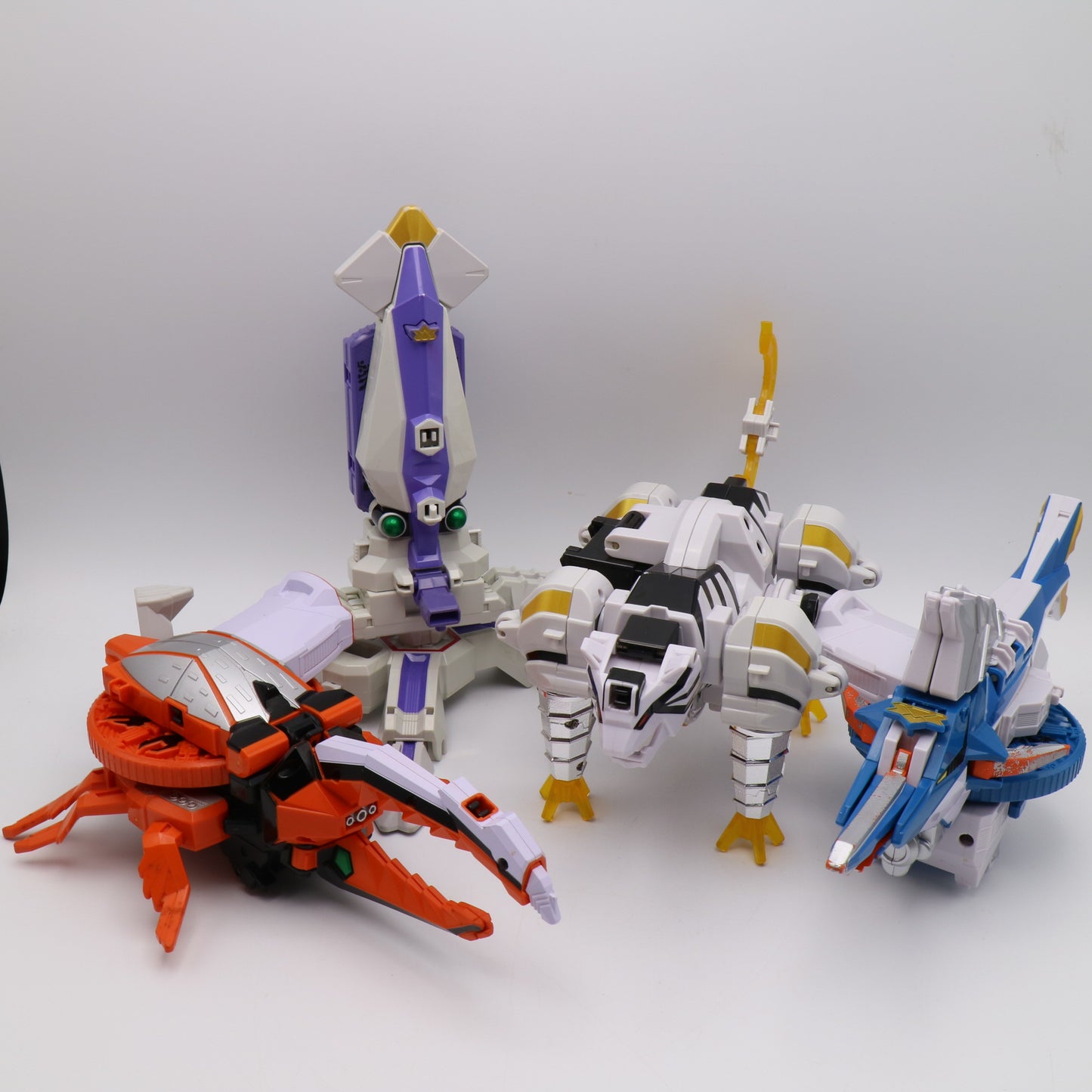 Samurai Megazord,Samurai Battle Cannon,Claw Battlezord/Power rangers Samurai