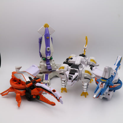 Samurai Megazord,Samurai Battle Cannon,Claw Battlezord/Power rangers Samurai