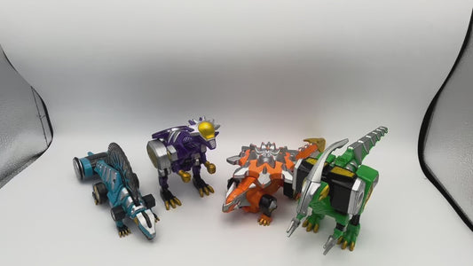 Dimetro,Parasaur,Ankylo,Cephala Zord/Power rangers Dino Thunder