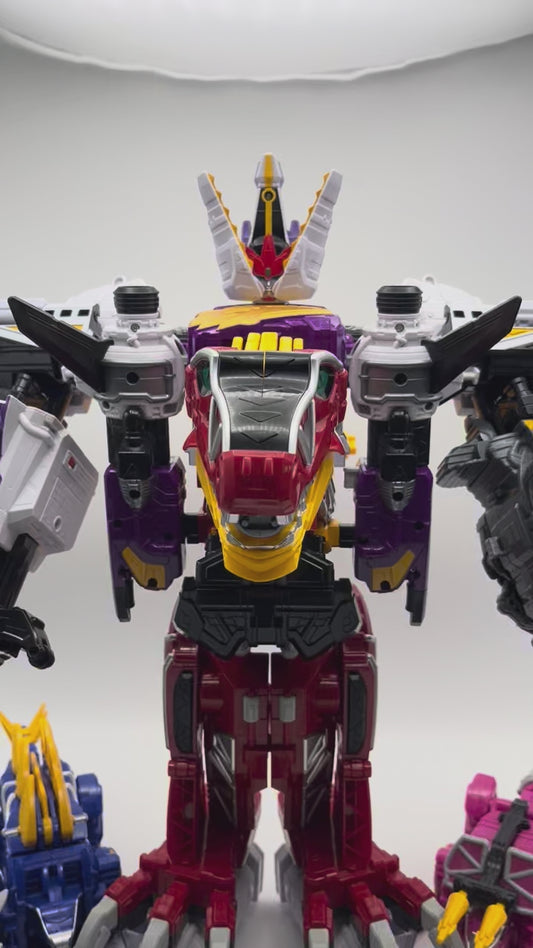 Dino Charge Megazord,Plesio Charge Megazord, Pachy,Para,Raptor,Ankylo Zord set/Power Rangers Dino Charge