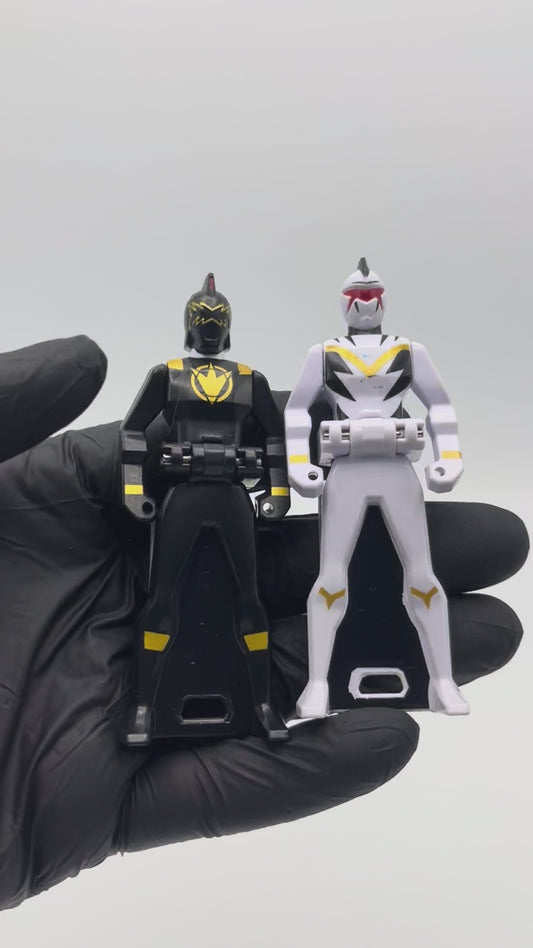 Ranger key Dino Thunder Black,White ranger set/Power rangers Super Mega Force