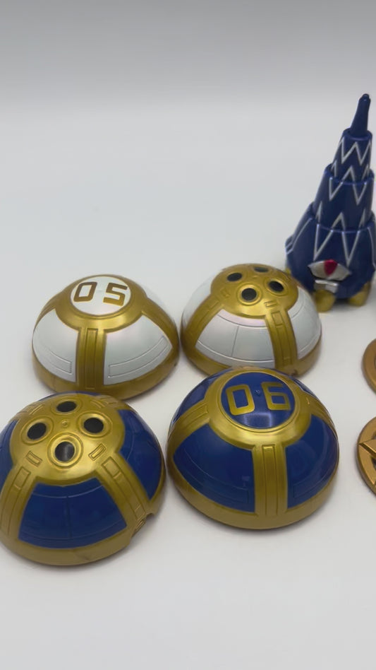 Lion Laser,Squid Drill zord with Box/Power rangers Ninja Storm