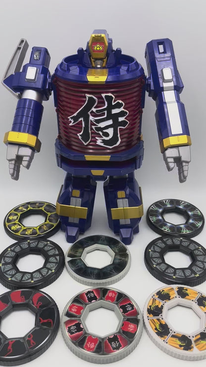 Light zord,Disk 8p set with Box/Power rangers SAMURAI