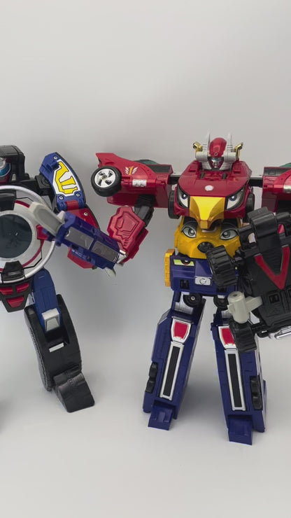 High Octane Megazord,Road-Attack Zord set/Power rangers RPM-EngineOh G3,Goroder GT set/Engine Sentai Go-Onger